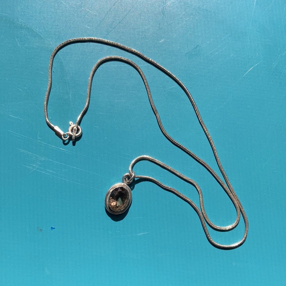 Silver Pendant and Chain